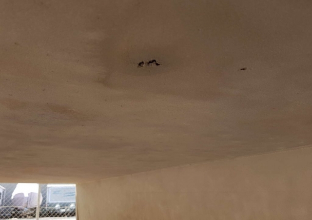 Holes discovered under the antifouling! This was the worst however there were hundreds of pinholes as well