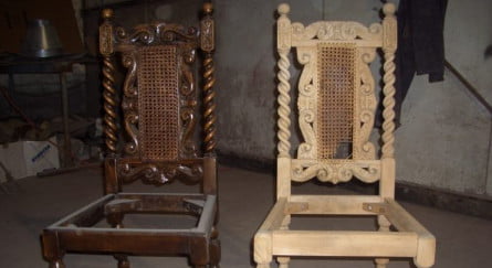 Old furniture given a fresh look by blasting back to the raw timber, another trend in the future of sandblasting